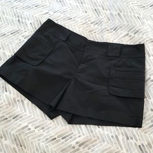 Black casual shorts
